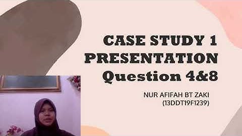DATABASE ADMINISTRATION (DFP40053) CASE STUDY 1 PRESENTATION