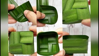 CARA MELIPAT DAUN PANDAN JADI MANGKOK, CANTIK DAN MUDAH