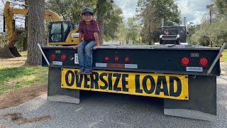 6 year old goes HEAVY HAULING with dad