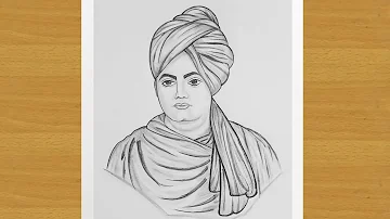 how to draw swami Vivekananda easy step by step ||Gali Gali Art ||