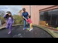 Insta360 Evo test  Kids jumping on trampoline