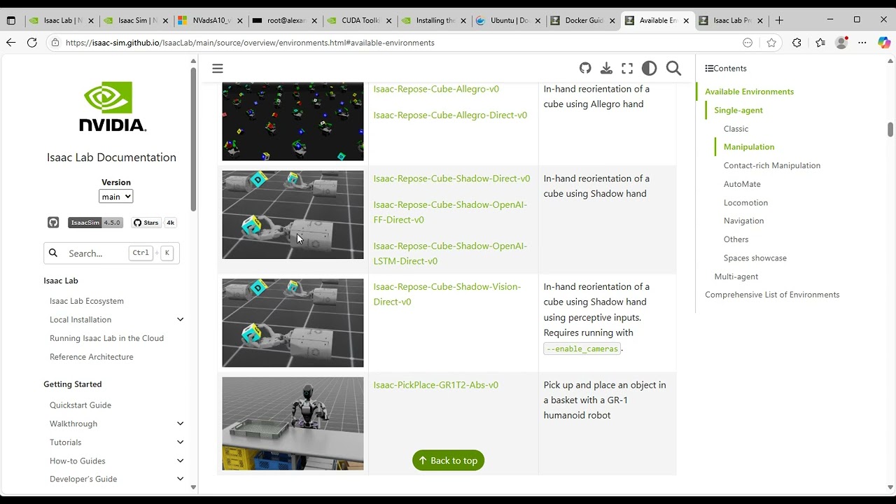 Running IsaacLab with IsaacSim in NVadsA10_v5 series Azure GPU-enabled Compute headless on Ubuntu
