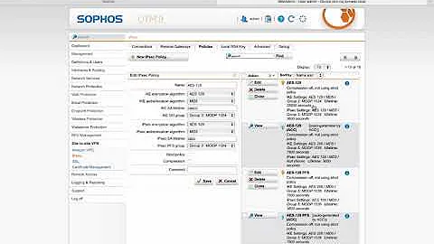 08  Sophos XG Firewall Networking Site to Site IPsec VPN PreShared Keys