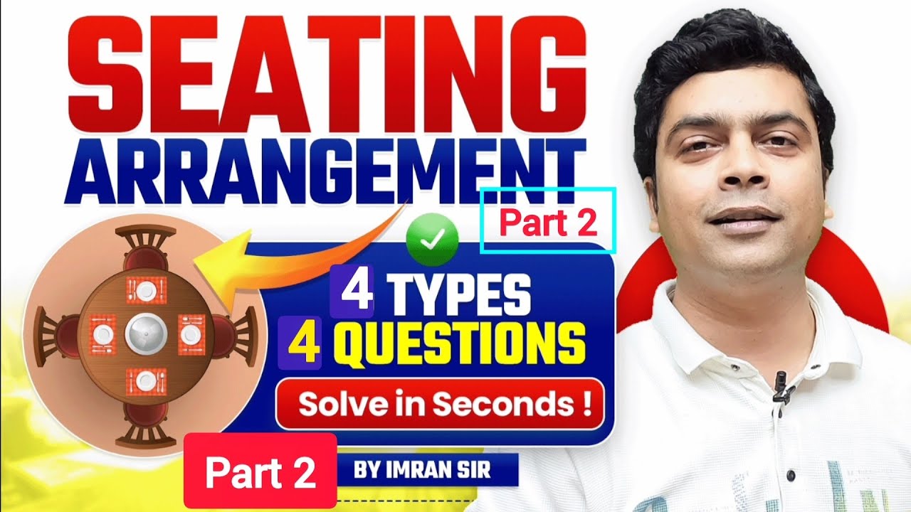 Seating Arrangement Tricks | Reasoning Tricks | Maths Tricks | imran sir maths