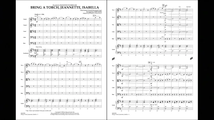 Bring a Torch, Jeannette, Isabella arr. Chip Davis...