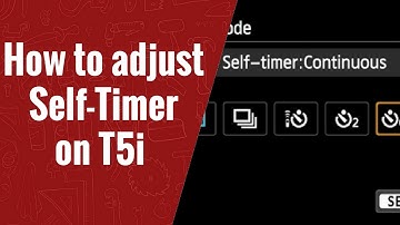 How to Adjust the Self Timer on Canon T5i #selftimer #camera