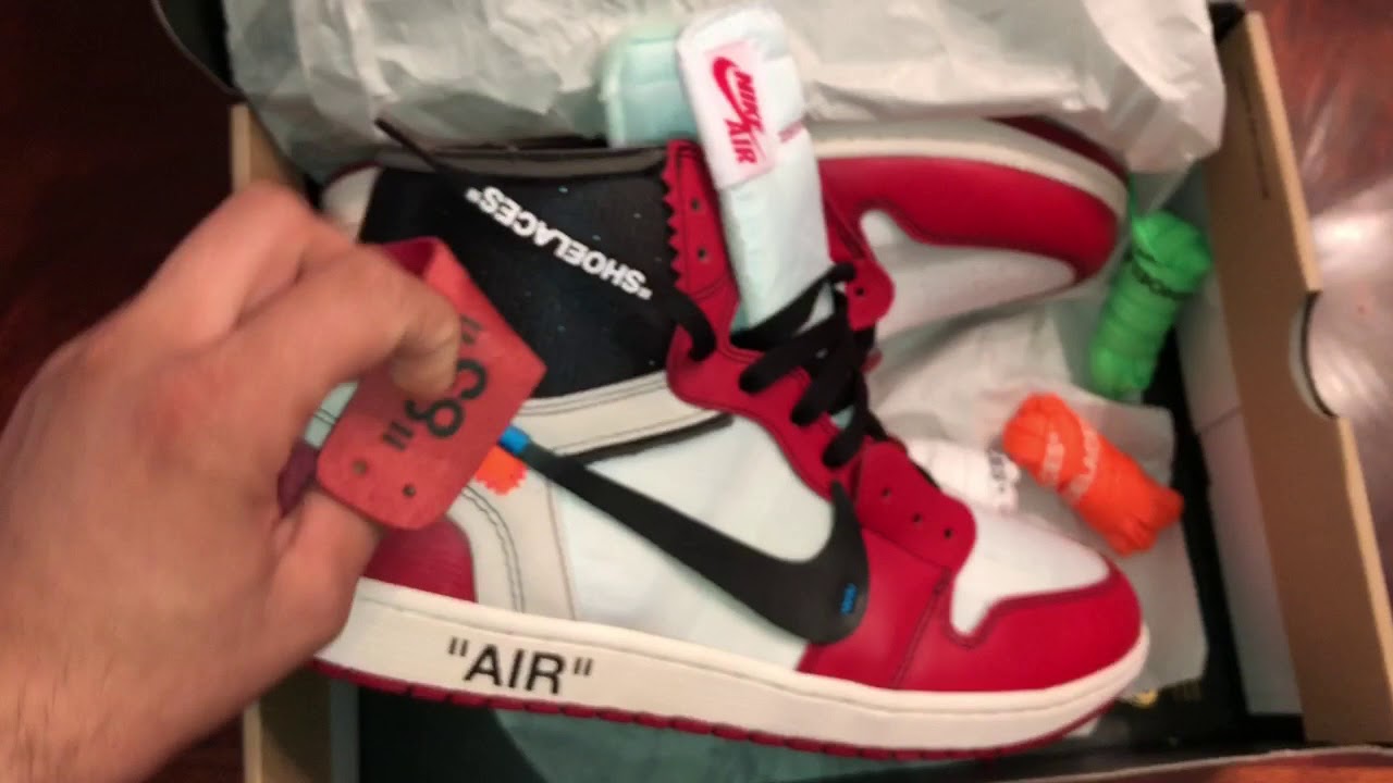 unboxing off white jordan 1