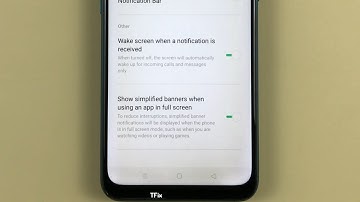 How to enable/disable Show simplified banners when using an app in full screen on OPPO A31 Android 9