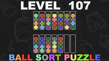 Ball Sort Puzzle | Level 107 solved | no extra tube