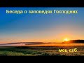 "Беседа о заповедях Господних". М. В. Козин. МСЦ ЕХБ