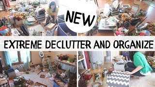 EXTREME DECLUTTER AND ORGANIZE || REAL LIFE MESS | MOTIVATIONAL CLEAN AND ORGANIZE WITH ME