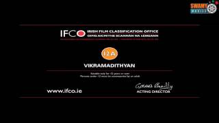 Vikramadithyan Malayalam Movie IFCO Certifcate - Swamy Movies