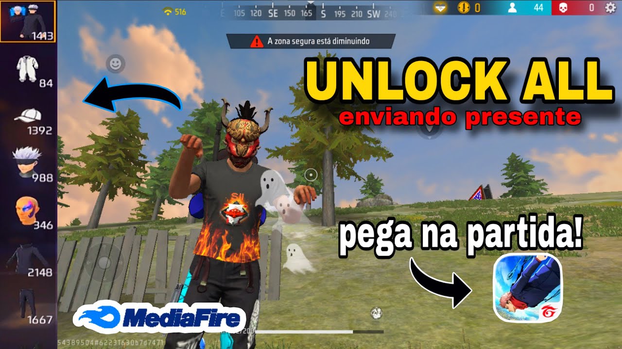PEGA NA PARTIDA! UNLOCK ALL NOVA ATUALIZAÇÃO ENVIANDO PRESENTE  (ANDROID E PC ,ATUALIZADO UNLOCK) ✅