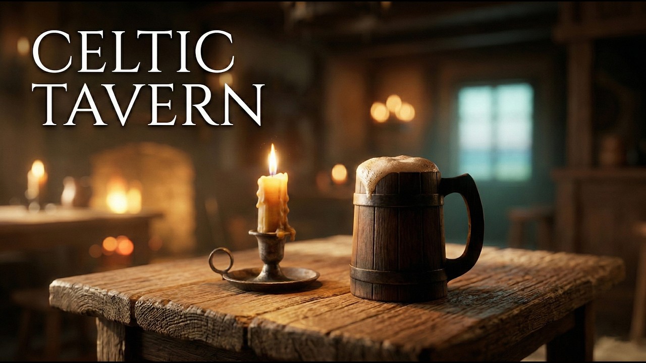 Celtic Tavern Background Music • Pure Acoustic Instrumental for Reading