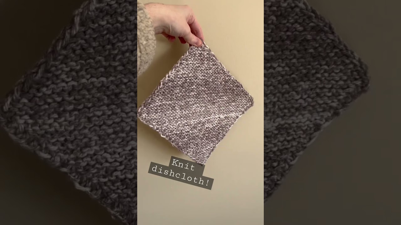 A basic knit dishcloth I made awhile ago!