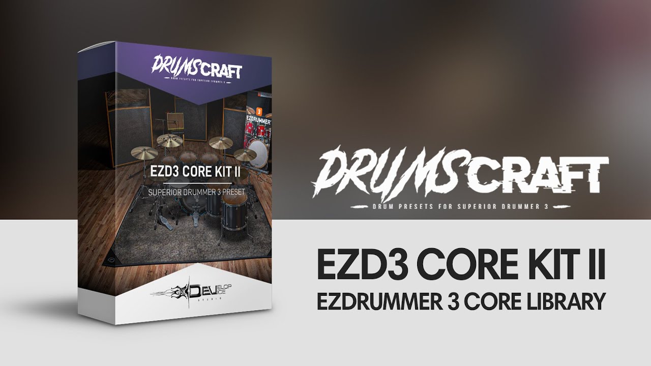 EZd3 CORE Kit II: Superior Drummer 3 Preset - Sound Demo Video