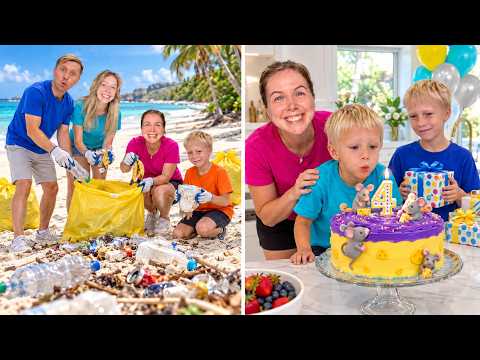 He’s already 4! 🥹 A touching birthday and our beach cleanup