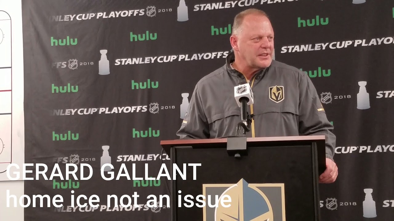 Golden Knights talk about not having home ice advantage in Western Conference Final