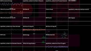 Deltarune Chapter 1 OST: 19 - Scarlet Forest (Oscilloscope View)