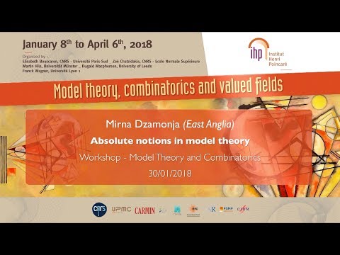 Absolute notions in model theory - M. Dzamonja - Workshop 1 - CEB T1 2018