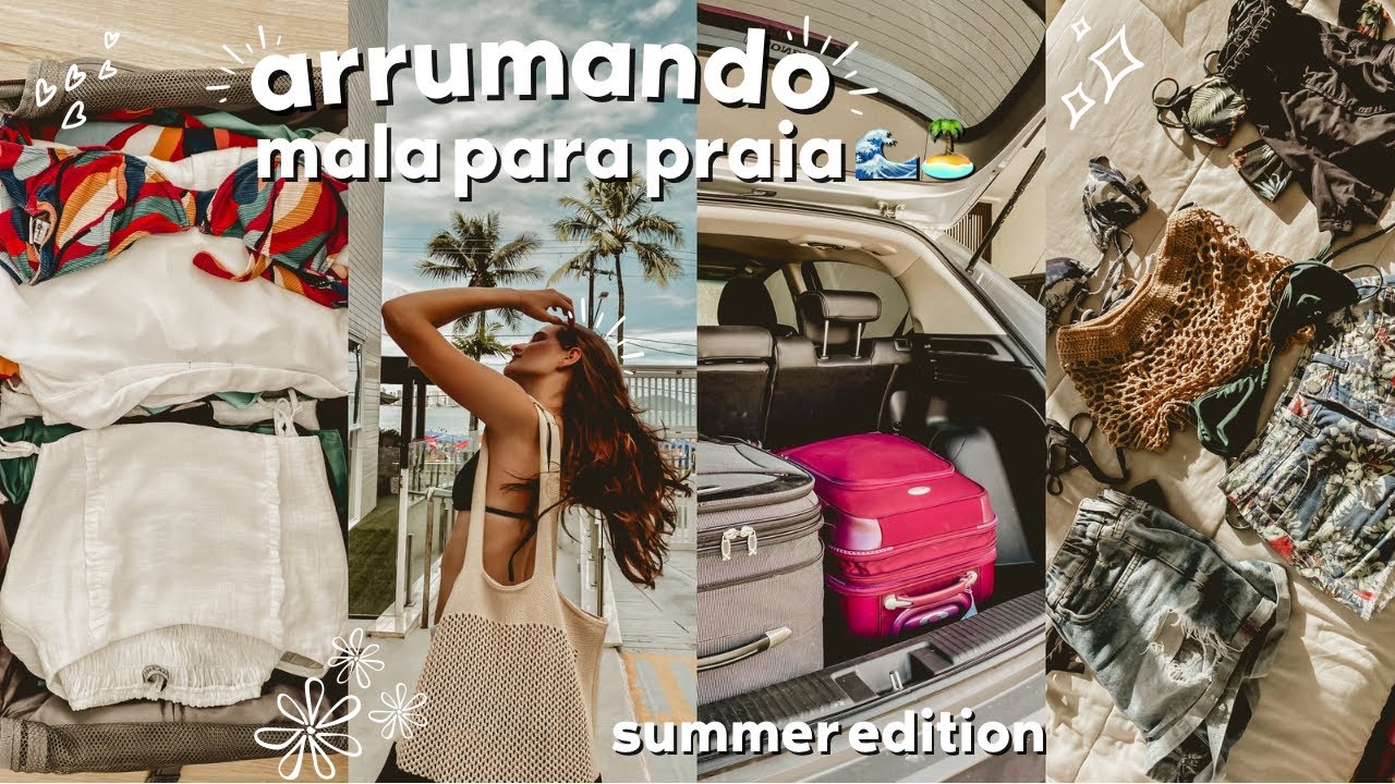 ARRUMANDO MALA PARA VIAJAR!! | praia 🌊🏝️ - YouTube