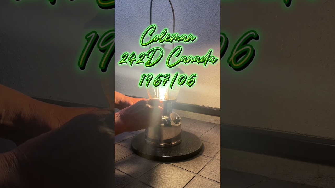 超レアモデル！！コールマン242Eカナダ 1967/06製造 点火画像あり 超レアモデル！！コールマン242Eカナダ 1967/06製造 点火画像