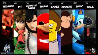 Brawl Smash Characters Mod Battle