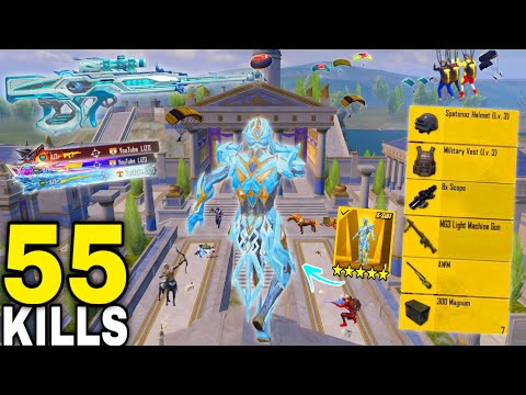 55 Kills!😱 ALL PRO PLAYERS RUSHED ME in NEW MODE 🔥 Pubg Mobile-Bgmi 