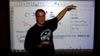 Plainfield Chemistry - Wavelength, Frequency, and Energy of Light Equations
