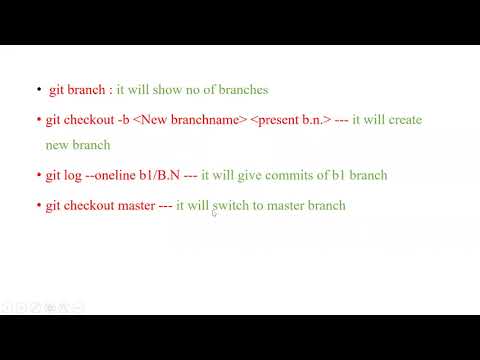Git  Branch-commands Git merge Git checkout Git delete