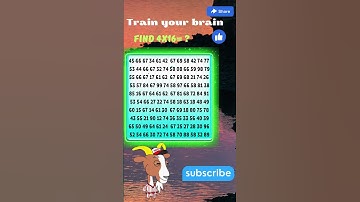 🧩🧠4 х 16=? Solve the example and find the hidden number #quizgames #quiztest #quiztime #puzzlelover