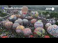 Hot air balloons fill Indonesian sky as part of Eid festival | AFP