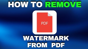 How To Remove Watermark From PDF - Step By Step (2025)