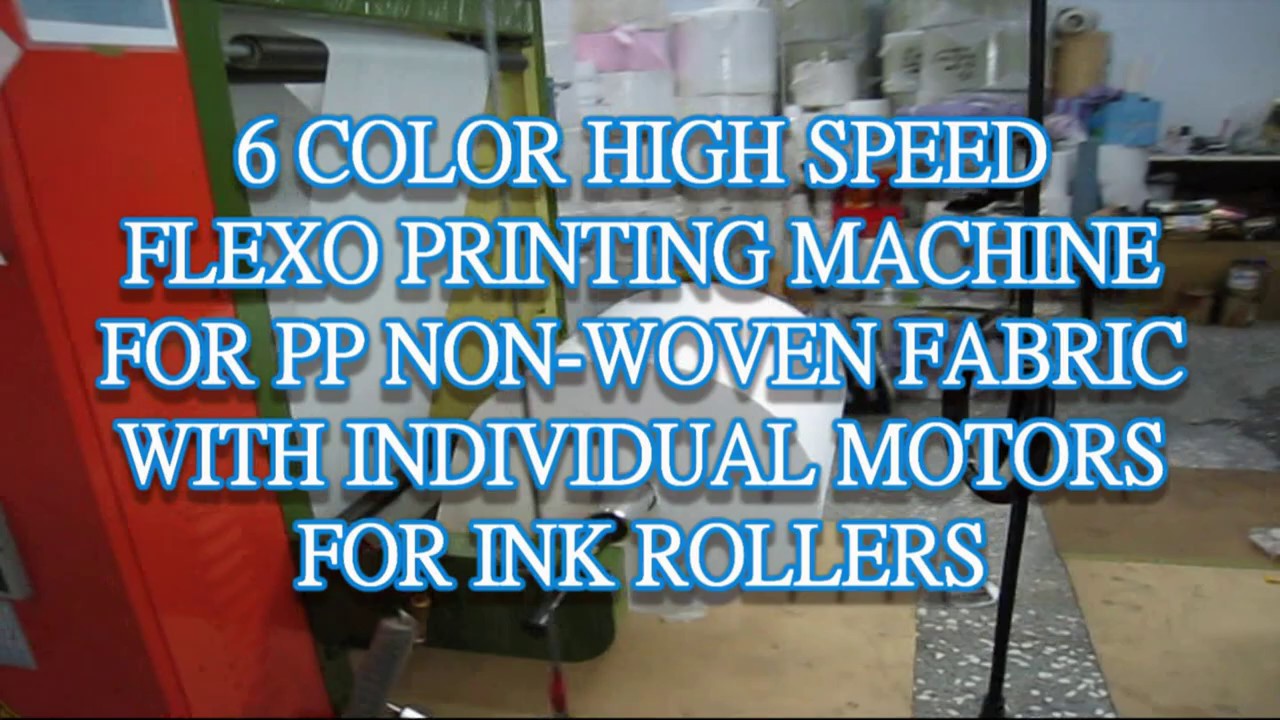 CH HS6001M 6 Color High Speed Flexo Printing Machine For PP Non Woven ...