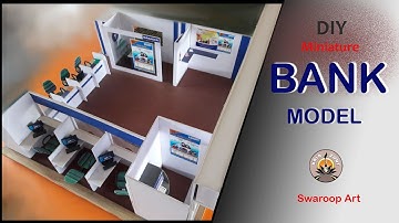 Bank Model Making Idea | Model Making Easy | Bank Model Project | Bank Model Kaise Banaen |Miniature