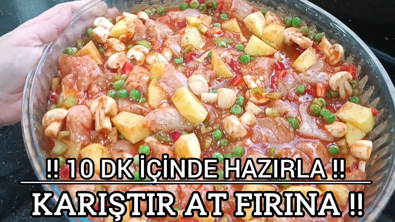 BU ANA YEMEĞİ 10DK HAZIRLA ve KARIŞTIR AT FIRINA‼️ ÇOK PRATİK FIRINDA SEBZELİ TAVUK YEMEĞİ TARİFİ????