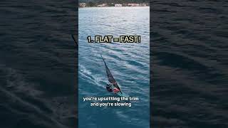 Marginal gybe tips….Flat. Smooth. Patient.#windsurf #gybe #shorts #windsurfing #training