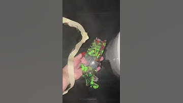 Hydro dipping “Joker” pattern on random unknown part