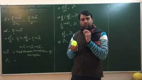 LEC-6 CONSERVATION OF LINEAR MOMENTUM OF A SYSTEM OF PARTICLES