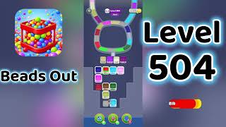 Beads Out Level 504 Walkthrough 🧩✨ | Tricky Bead Puzzle Solution | Go Answer