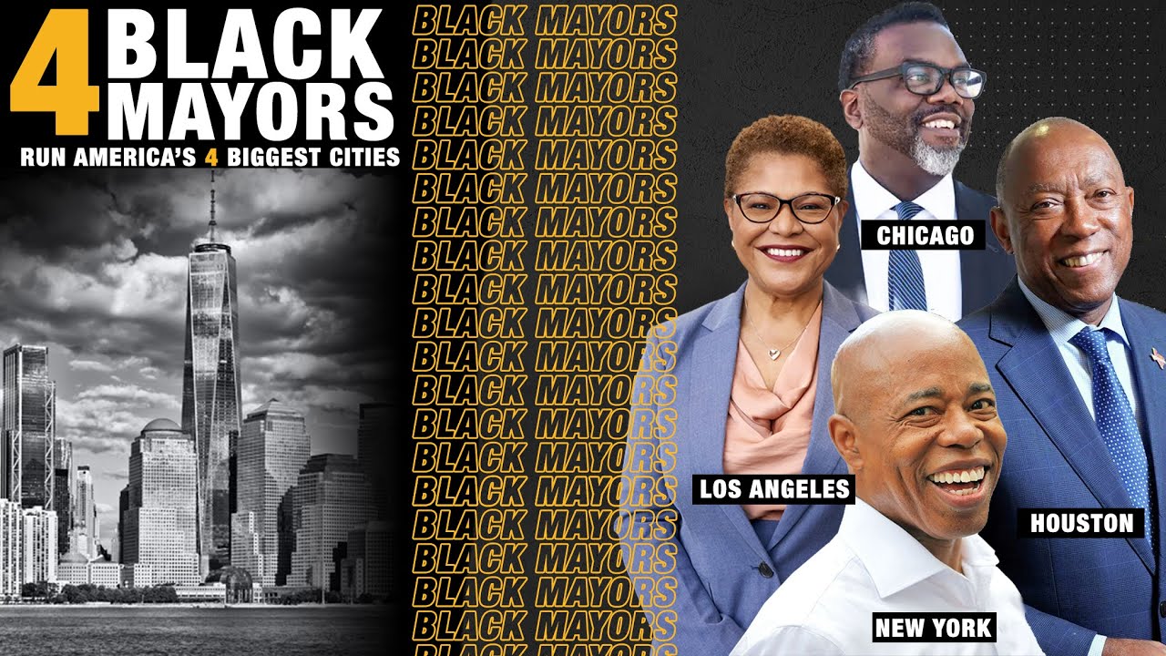 4 Black Mayors Run America's 4 Biggest Cities YouTube