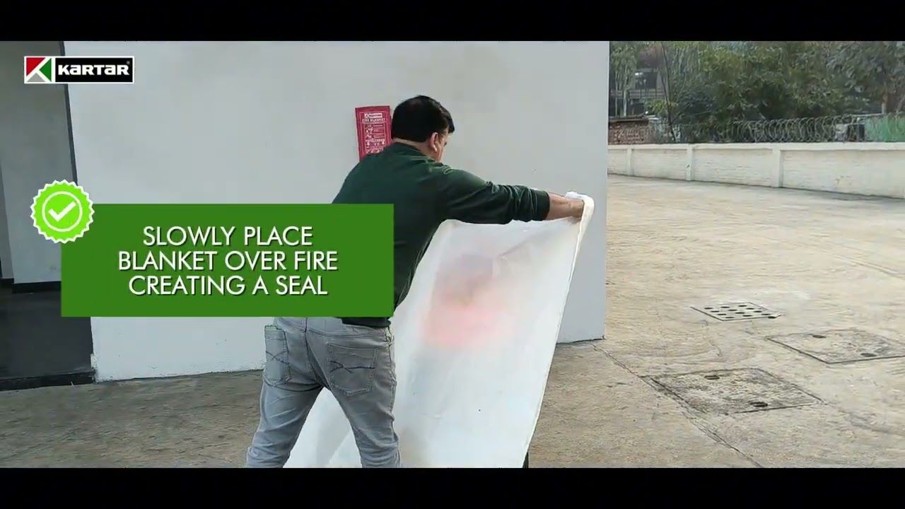 Fire Blanket in Action Real Life Fire Safety Demo | Stay Safe This Lohri| Kartar Fire fighting|