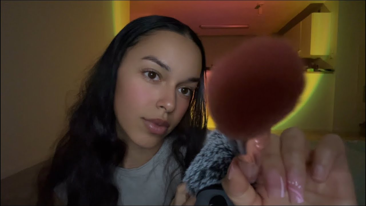 ASMR Face Brushing For Anxiety Relief 😌