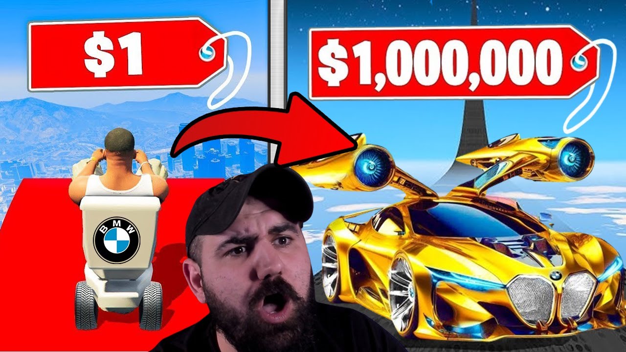 Gta5 1$ vs 10,000,000$ BMW  ! فرانکلین هەرزانترین بۆ گرانبەهاترین بی ئێم  دەدۆزێتەوە