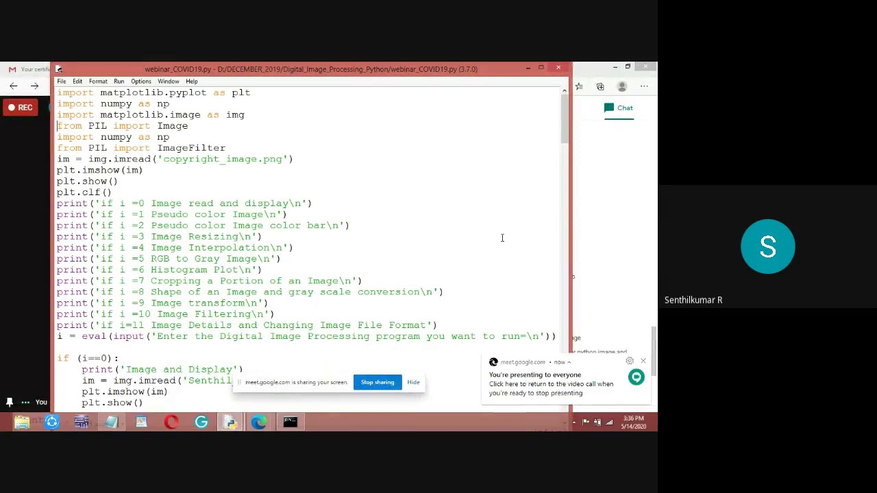 Webinar on Python for Digital Image Processing - YouTube
