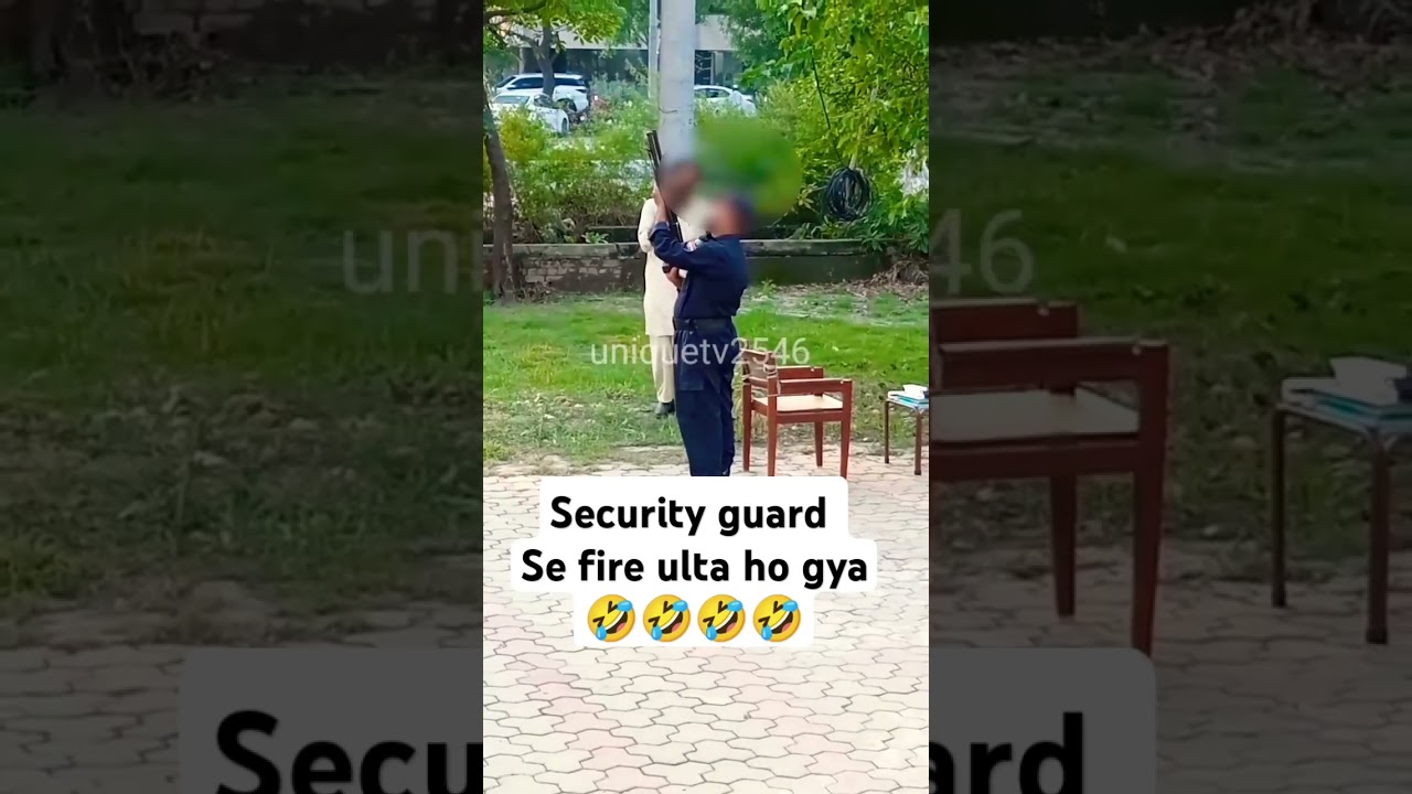 Security guard funny shoot 
