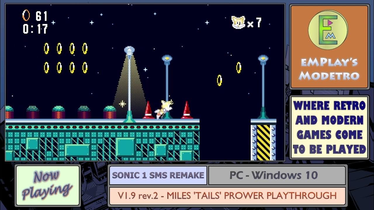 Sonic SMS Remake (v1.9 Rev 2 Update) ✪ Full Game Playthrough (1080p/60fps)  