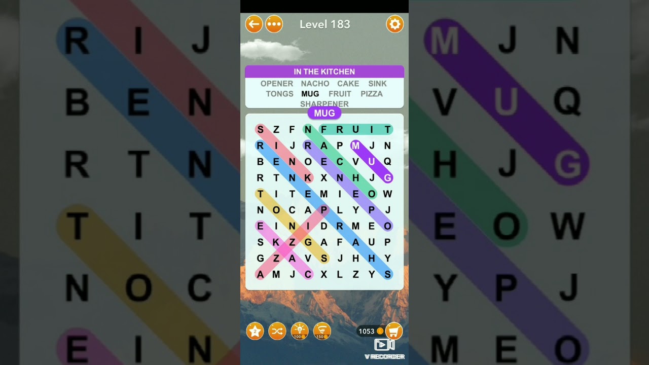 Level 181 - Level 190 Walkthrough - Word Search