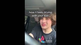 how it feels driving with your dad: