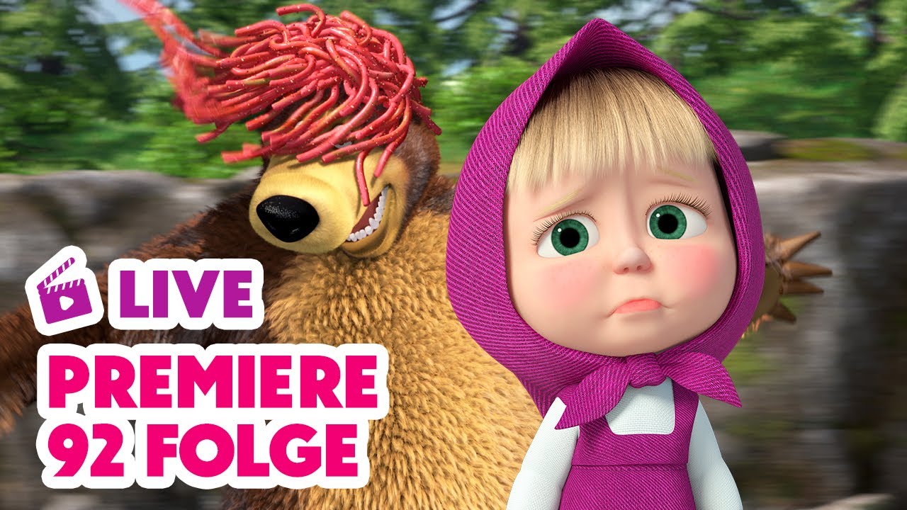 🔴 LIVE! Mascha und der Bär 💥 NEUE FOLGE 💥 Die Stärkste ⚽🥅 Episodensammlung